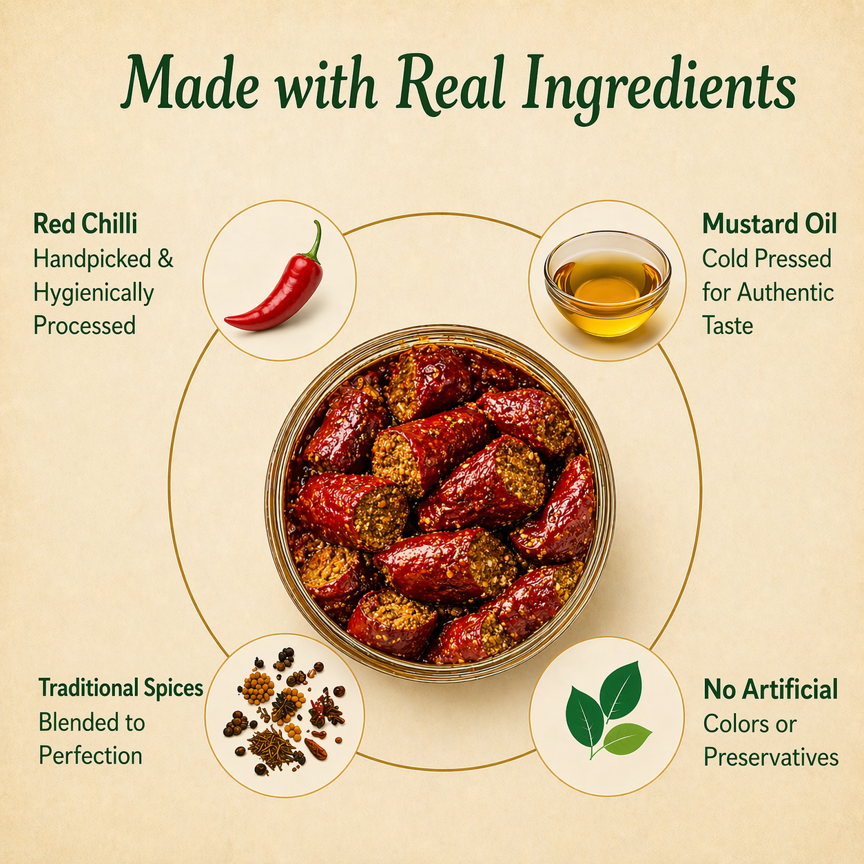 Red Chilli Stuffed Pickle