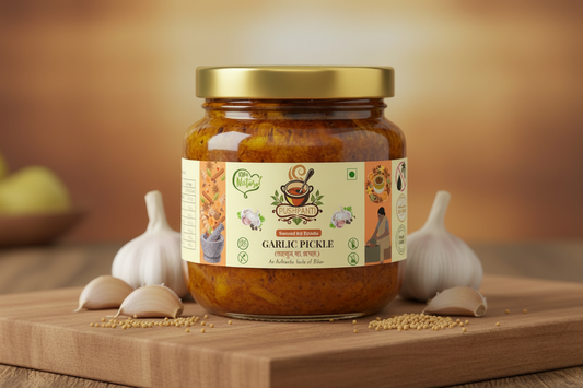 Garlic Pickle 250g jar with golden cap